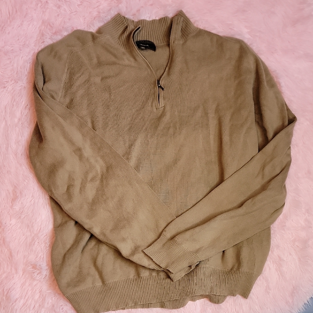 Merona Men's Zip Up Sweater - Tan